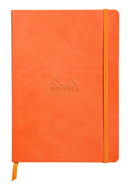 Rhodia Softcover Notebook - A5 - Tangerine - Dotted